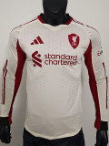 2025-26 LIV Away Long Sleeve Player Version Soccer Jersey (长袖球员)