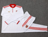 2025-26 Bayern White Kids Half Pull Tracksuit #E2526(童装)(半拉链)