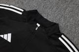 2025-26 RMA Black Kids Half Pull Tracksuit #E2511(童装)(半拉链)