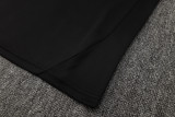 2025-26 RMA Black Kids Half Pull Tracksuit #E2511(童装)(半拉链)