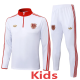 2025-26 Bayern White Kids Half Pull Tracksuit #E2526(童装)(半拉链)