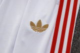 2025-26 Bayern White Kids Half Pull Tracksuit #E2526(童装)(半拉链)