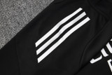 2025-26 RMA Black Kids Half Pull Tracksuit #E2511(童装)(半拉链)