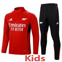 2025-26 ARS Red Kids Half Pull Tracksuit #E2524(童装)(半拉链)