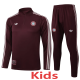 2025-26 Bayern Deep Red Kids Half Pull Tracksuit #E2515(童装)(半拉链)