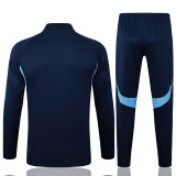 2025-26 ARS Royal blue Kids Half Pull Tracksuit #E2527(童装)(半拉链)