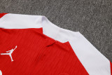 2025-26 PSG Jordan Red Kids Half Pull Tracksuit #E2521(童装)(半拉链)