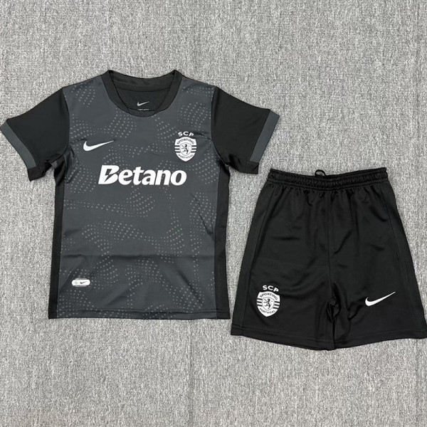 2025-26 Sporting Lisbon Away Kids Soccer Jersey