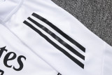 2025-26 RMA White Kids Half Pull Tracksuit #E2508(童装)(半拉链)