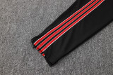 2025-26 Man Utd Black Kids Half Pull Tracksuit #E2509(童装)(半拉链)
