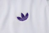 2025-26 RMA White Kids Half Pull Tracksuit #E2517(童装)(半拉链)