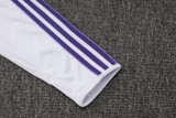 2025-26 RMA White Kids Half Pull Tracksuit #E2517(童装)(半拉链)
