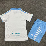 2025-26 Zaragoza Home Kids Soccer Jersey