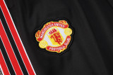 2025-26 Man Utd Black Kids Half Pull Tracksuit #E2509(童装)(半拉链)