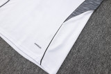 2025-26 RMA White Kids Half Pull Tracksuit #E2508(童装)(半拉链)