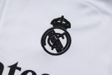 2025-26 RMA White Kids Half Pull Tracksuit #E2508(童装)(半拉链)