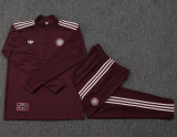 2025-26 Bayern Deep Red Kids Half Pull Tracksuit #E2515(童装)(半拉链)