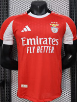 2025-26 Benfica Home Player Version Soccer Jersey (黑白圆领)