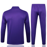 2025-26 RMA Purple Kids Half Pull Tracksuit #E2520(童装)(半拉链)