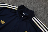 2025-26 JUV Royal blue Kids Half Pull Tracksuit #E2504(童装)(半拉链)