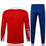 2025-26 PSG Jordan Red Half Pull Tracksuit #B2516(半拉链)