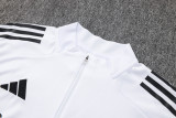 2025-26 RMA White Kids Half Pull Tracksuit #E2508(童装)(半拉链)