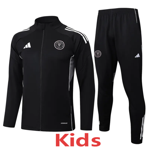 2025-26 Inter Miami Black Kids Jacket Tracksuit #E2516(童装)