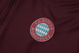 2025-26 Bayern Deep Red Kids Half Pull Tracksuit #E2515(童装)(半拉链)