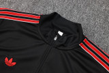 2025-26 Man Utd Black Half Pull Tracksuit #B2506(半拉链)