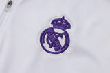 2025-26 RMA White Kids Half Pull Tracksuit #E2517(童装)(半拉链)