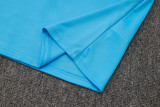 2025-26 RMA Light blue Kids Half Pull Tracksuit #E2519(童装)(半拉链)