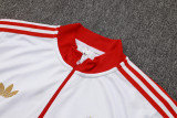 2025-26 Bayern White Kids Half Pull Tracksuit #E2526(童装)(半拉链)