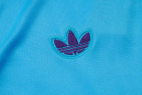 2025-26 RMA Light blue Kids Half Pull Tracksuit #E2519(童装)(半拉链)
