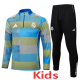 2025-26 RMA Blue Kids Half Pull Tracksuit #E2532(童装)(半拉链)
