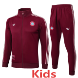 2025-26 Bayern Jujube red Kids Jacket Tracksuit #E2510(童装)