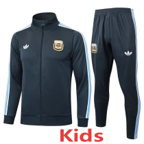 2025-26 Argentina Dark gray Kids Jacket Tracksuit #E2562(童装)
