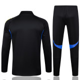 2025-26 Man Utd Black Kids Half Pull Tracksuit #E2554(童装)(半拉链)