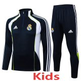 2025-26 RMA Royal blue Kids Half Pull Tracksuit #E2571(童装)(半拉链)