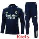 2025-26 RMA  Royal blue Kids Half Pull Tracksuit #E2539(童装)(半拉链)