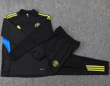 2025-26 Man Utd Black Kids Half Pull Tracksuit #E2554(童装)(半拉链)