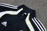 2025-26 RMA Royal blue Kids Half Pull Tracksuit #E2571(童装)(半拉链)