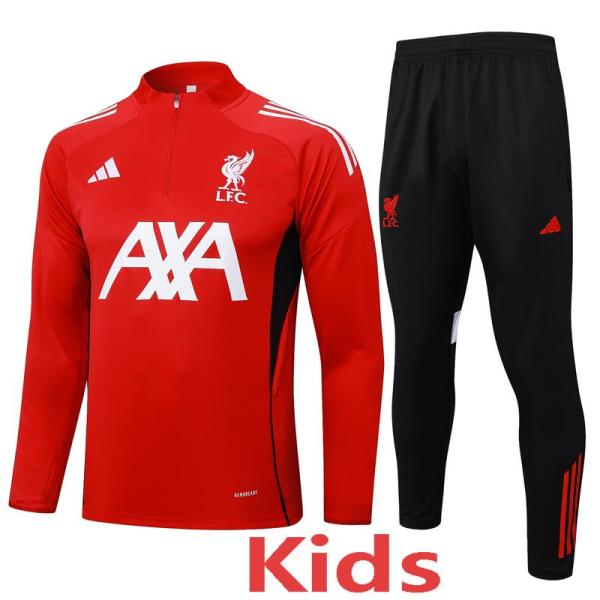 2025-26 LIV Red Kids Half Pull Tracksuit #E2534(童装)(半拉链)