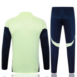 2025-26 RMA Light green Kids Half Pull Tracksuit #E2567(童装)(半拉链)