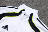 2025-26 RMA White Kids Half Pull Tracksuit #E2572(童装)(半拉链)