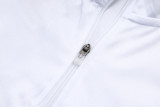 2025-26 RMA White Kids Half Pull Tracksuit #E2572(童装)(半拉链)
