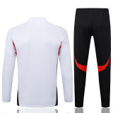 2025-26 Bayern White Kids Half Pull Tracksuit #E2542(童装)(半拉链)