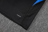 2025-26 Man Utd Black Kids Half Pull Tracksuit #E2554(童装)(半拉链)