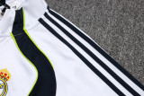 2025-26 RMA White Kids Half Pull Tracksuit #E2572(童装)(半拉链)