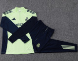 2025-26 RMA Light green Kids Half Pull Tracksuit #E2567(童装)(半拉链)