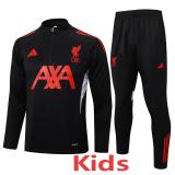 2025-26 LIV Black Kids Half Pull Tracksuit #E2535(童装)(半拉链)